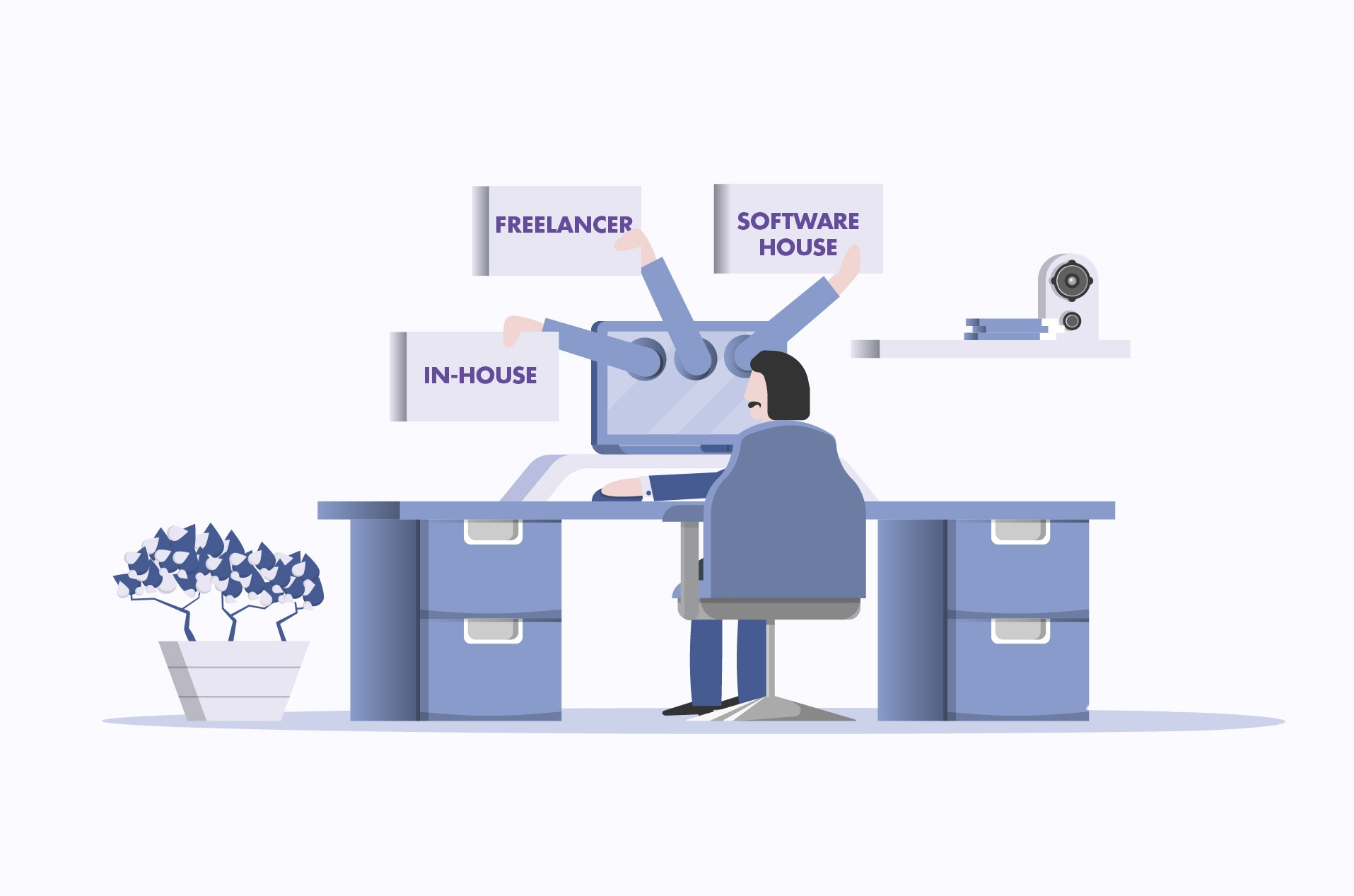 inhouse versus freelance vs software house client logo