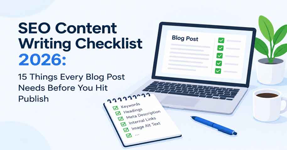 SEO Content Writing Checklist 2026 – Links Advertising Professional SEO Services in Pakistan